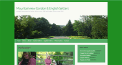 Desktop Screenshot of mountainviewgordonsetters.com