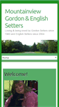 Mobile Screenshot of mountainviewgordonsetters.com